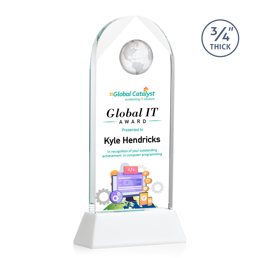 Blake Globe VividPrint™ Award on Newhaven - White 14