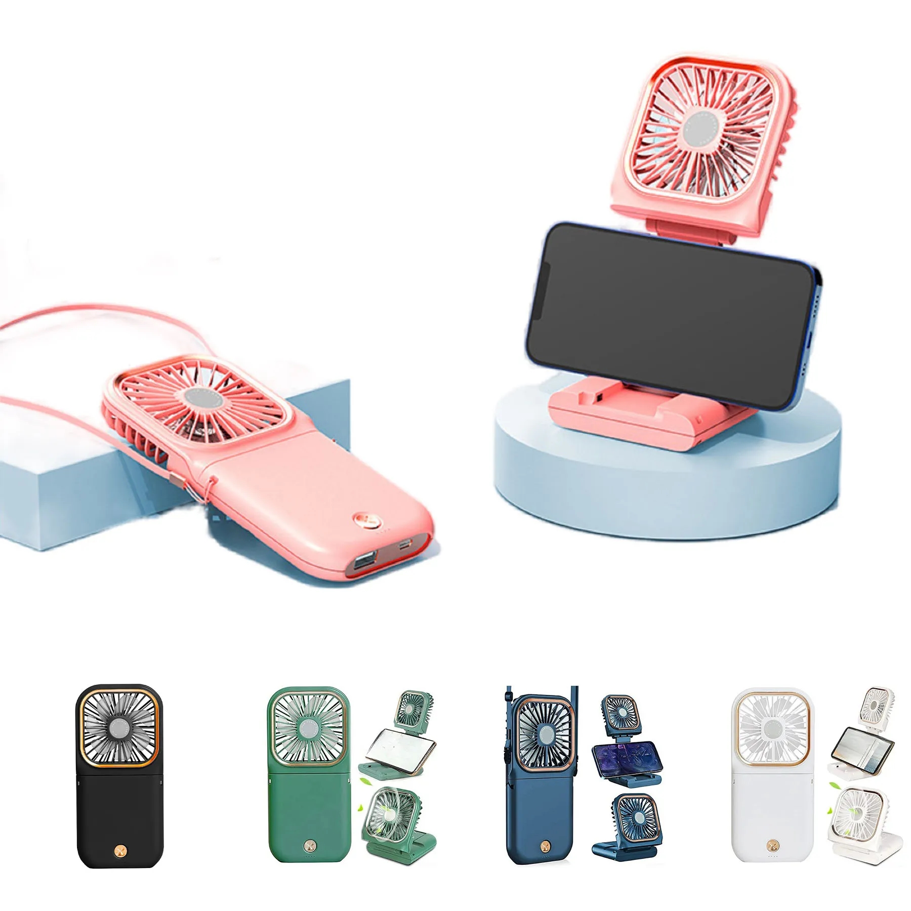 Mini Handheld Necklace Fan 5
