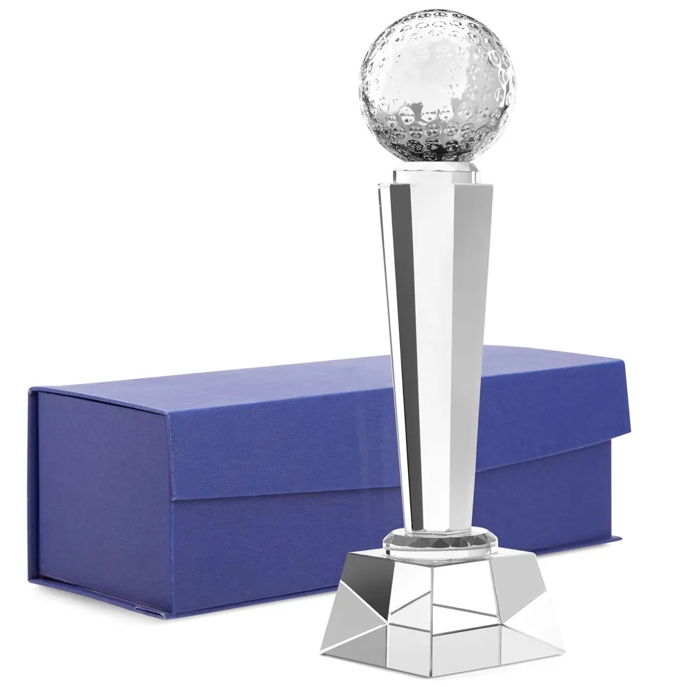 Crystal Glass Golf Trophy 3