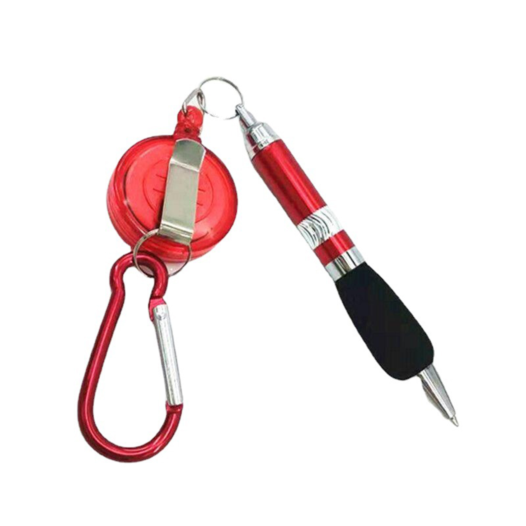Retractable Badge Reel Pen With Carabiner 3