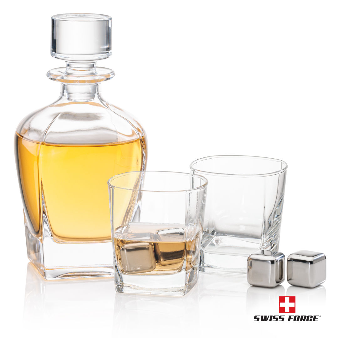 Sterling Decanter Set & Ice Cubes 5