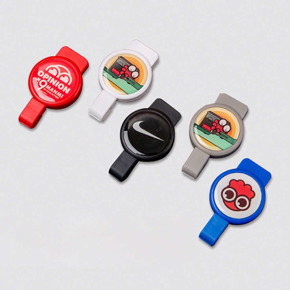 Concaved Lanyard Round Badge Reel Plastic Clip 4