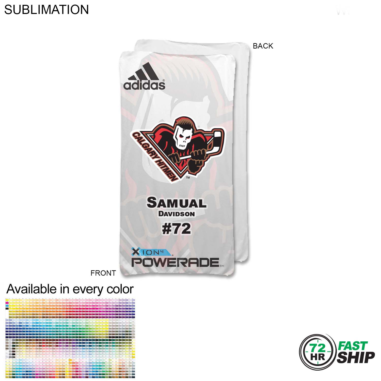 72 Hr Fast Ship - Ultra Soft and Smooth Microfleece Blanket, 30x60, Sublimated Edge to Edge 1 side