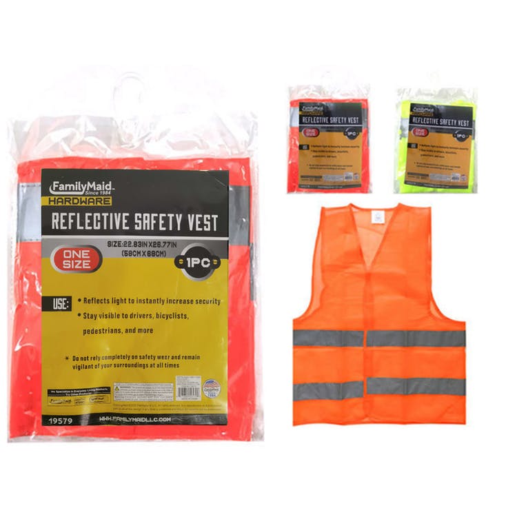 Reflective Mesh Safety Vests - Adult Yellow & Orange 1