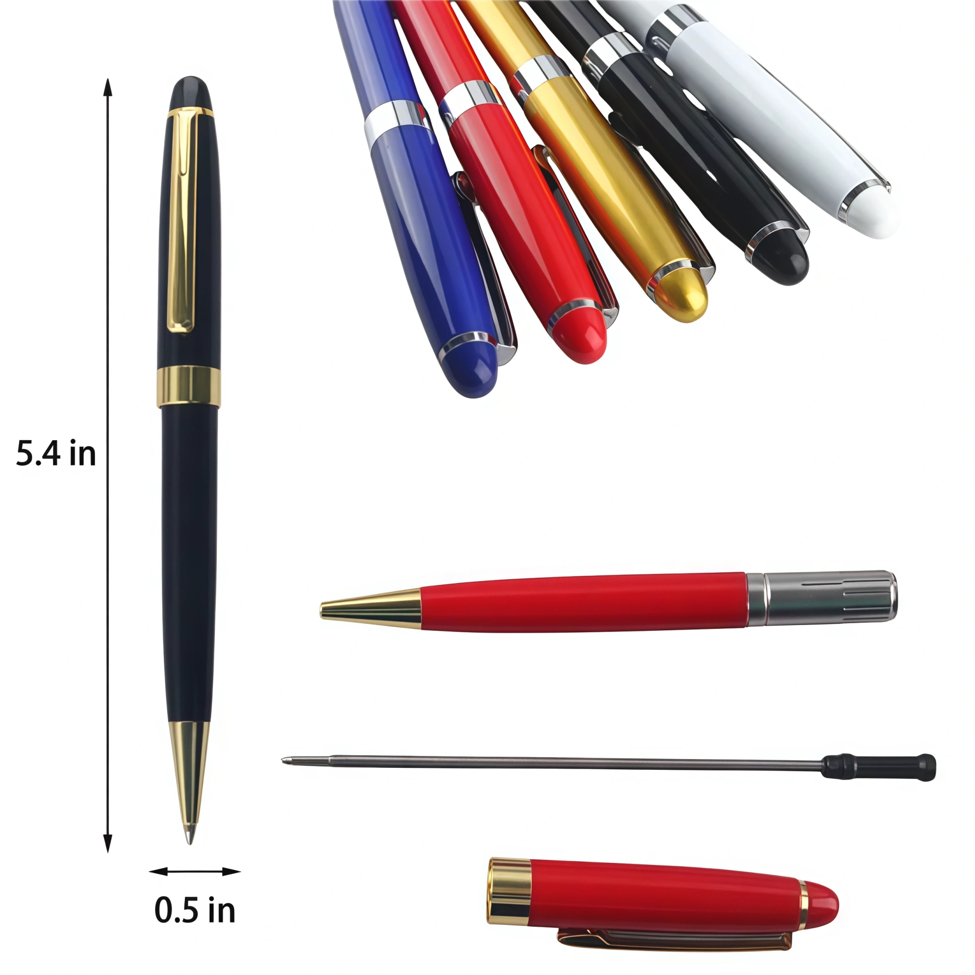 1.0mm Twist Ballpoint Pens 1