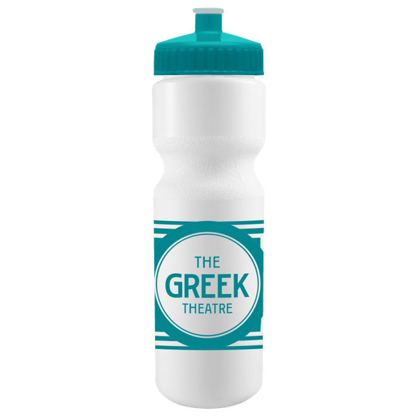 Cyclo-Cross 28oz Bike Bottle - White w/Push-Pull Lid 4