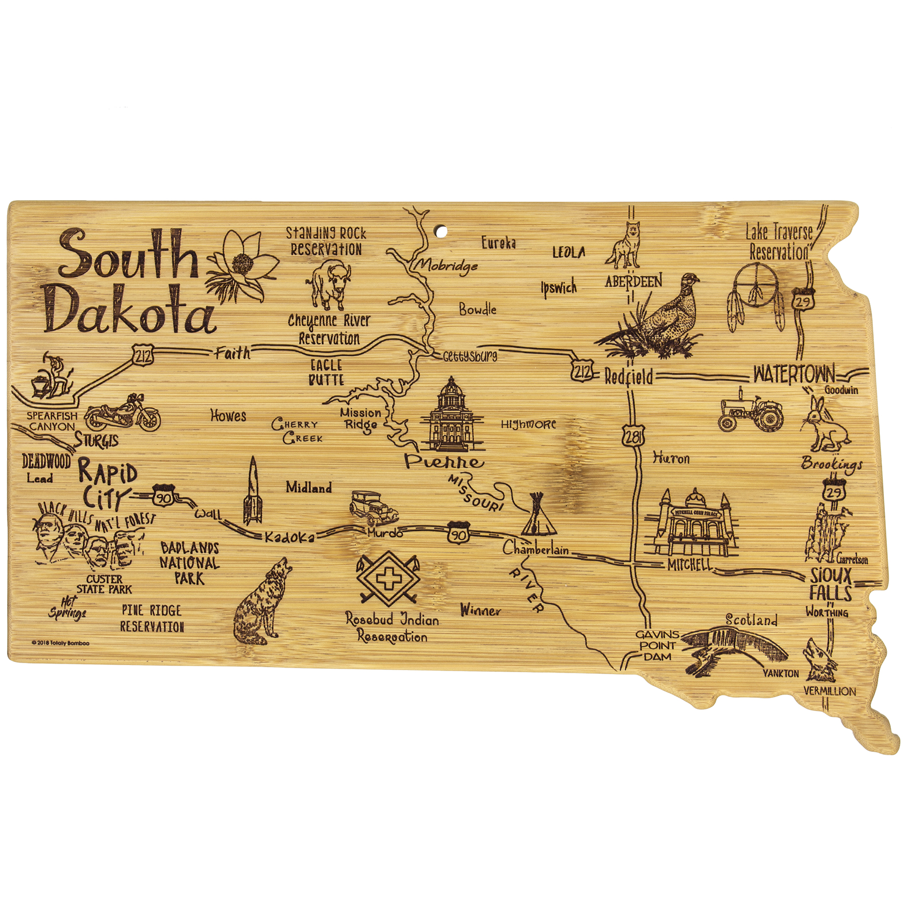 Destination South Dakota Cutting & Serving Board 5