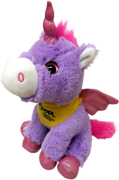 9" Bright Color Purple Unicorn