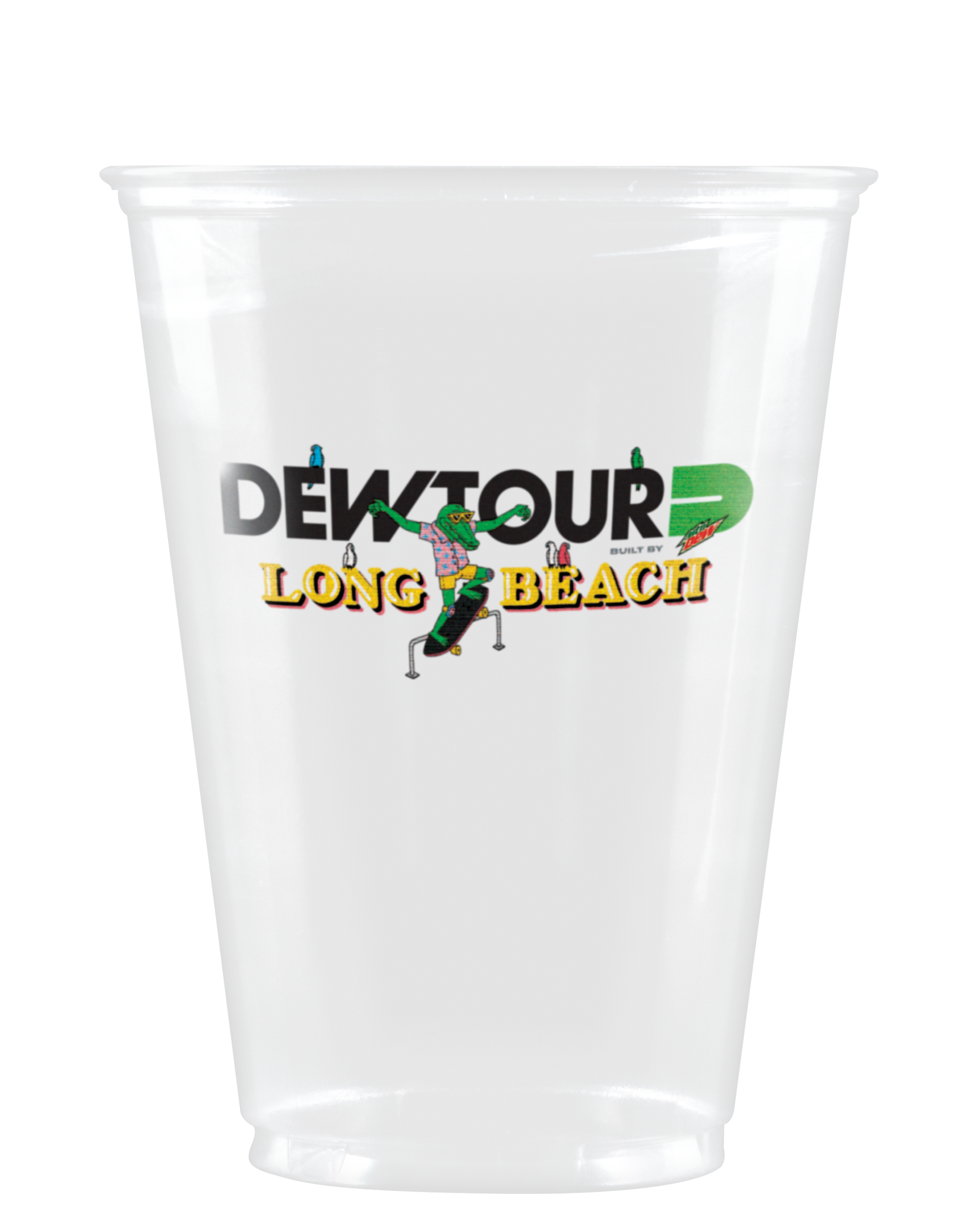 10 oz Soft Sided Plastic Cup Clear Digital Print 1