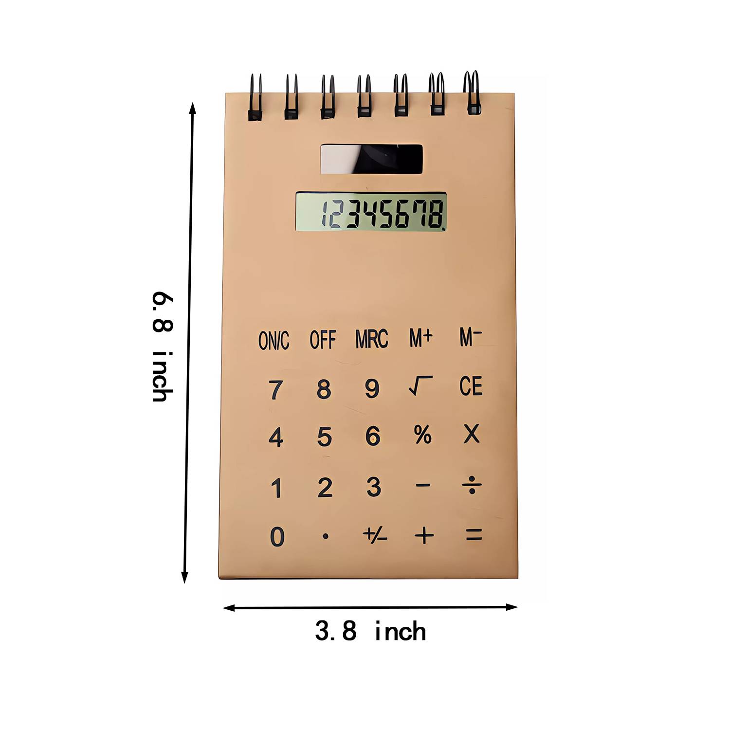 8 Digit Multifunction Solar Powered Notebook Calculator 1