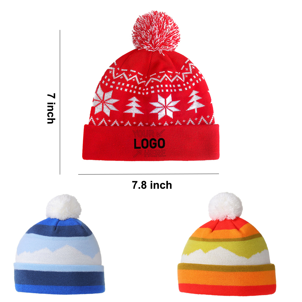 Thick winter cute knitted hat 3