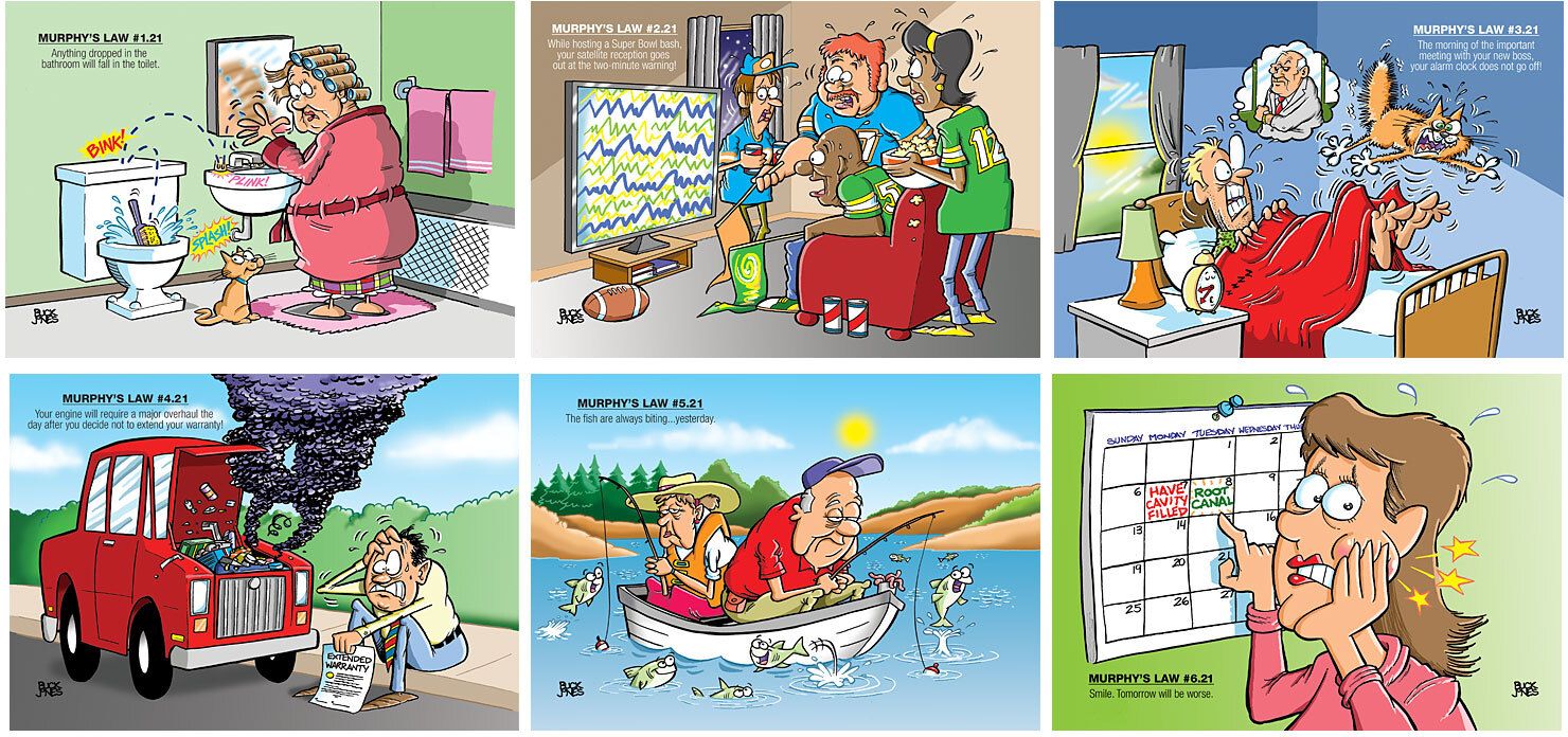 MURPHY'S LAWS STAPLED WALL CALENDAR 19