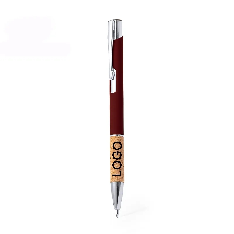 Softy Metal Pen with Natural Cork Grip 1