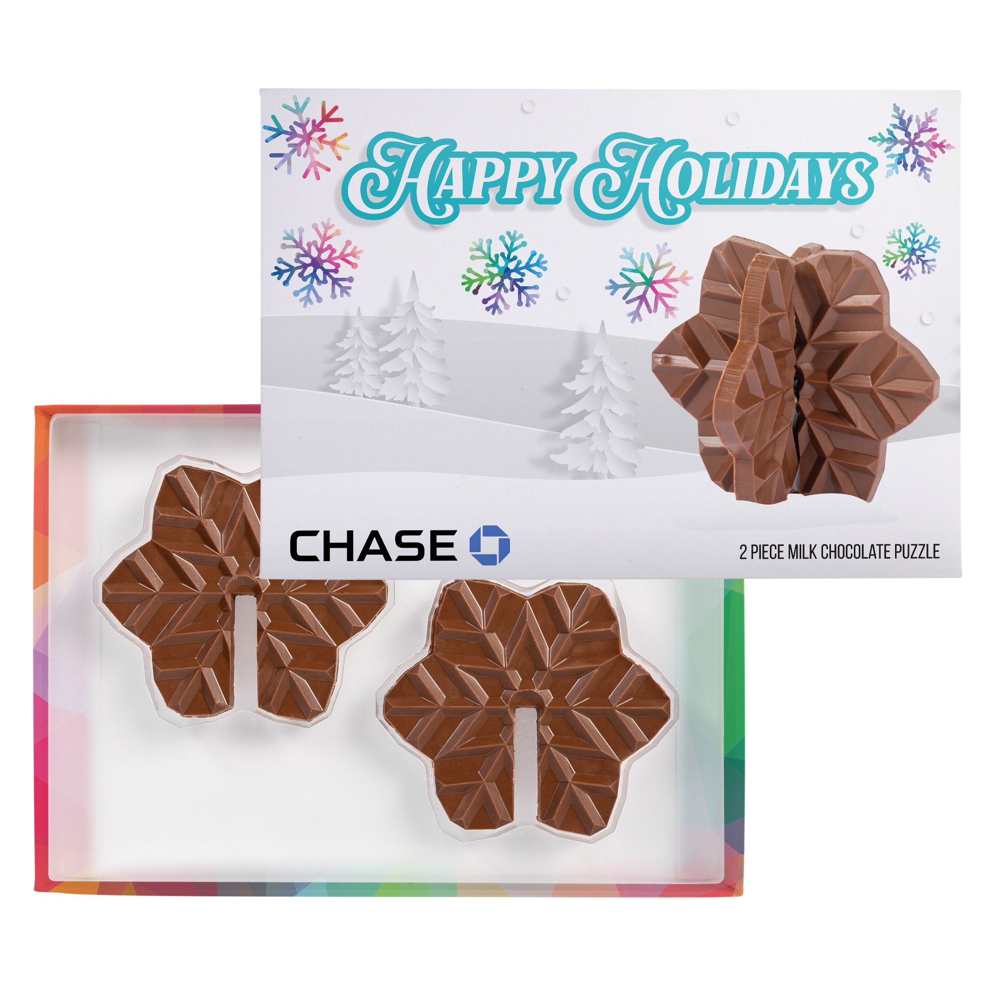 3D Puzzle Milk Chocolate Snowflake 1