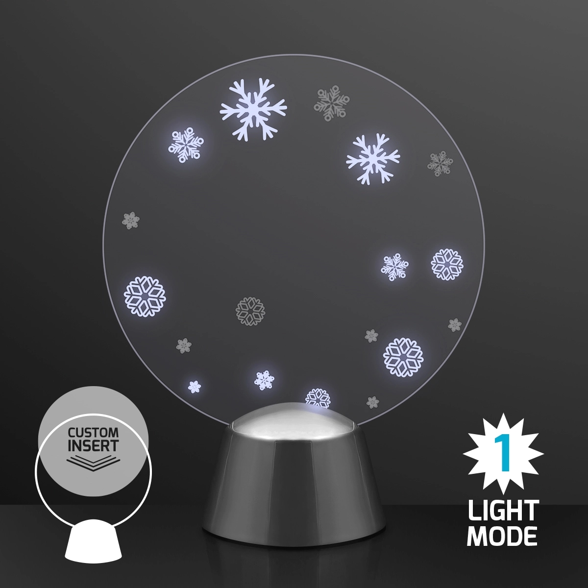 Animated LED Snowflakes Picture Frame 4
