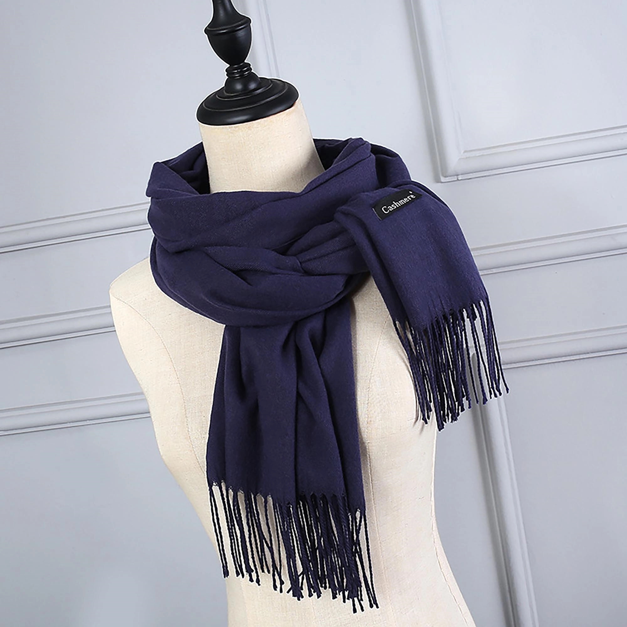 Embroidery Pashmina Shawl Wrap Cashmere Feel Scarf MOQ 50pc 2