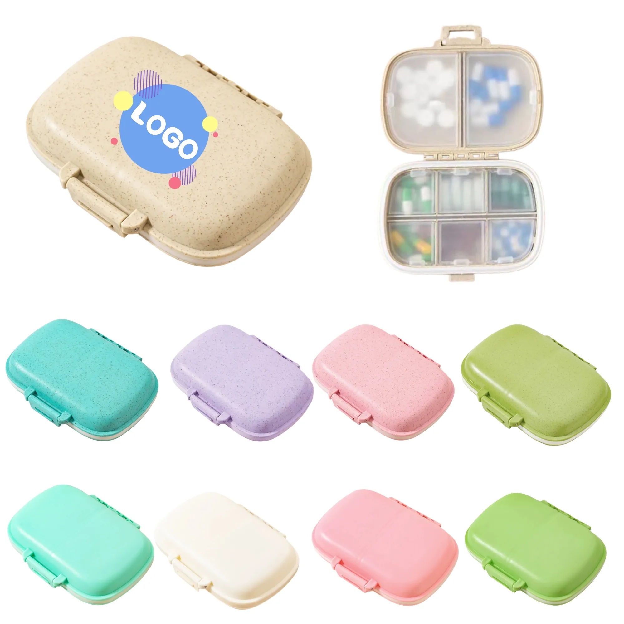 Convenient Wheat Waterproof Medicine Box 1