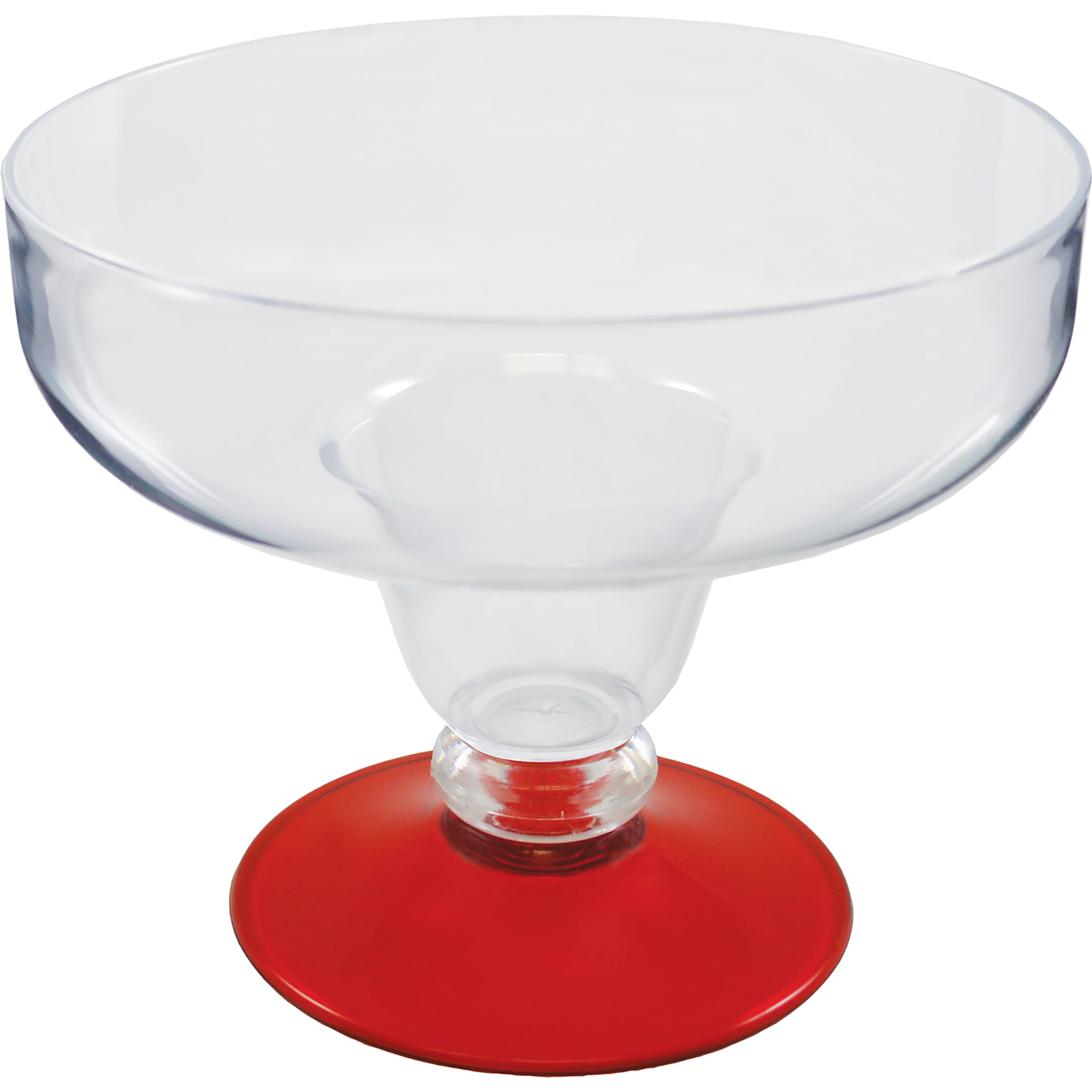 12oz Short Stem Plastic Margarita Glass with Your Choice of Base Color 2