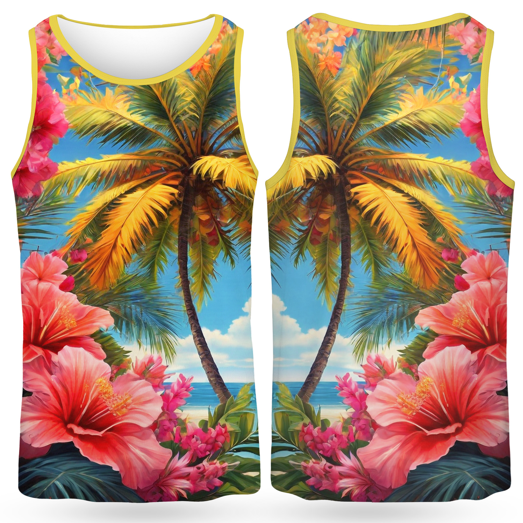 Dye Sublimation Birdseye Mesh Performance Tank Top (160gsm) 10