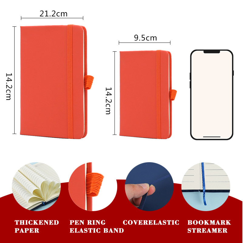Colour A6 Small Pocket Notebooks With Pu Cover 6