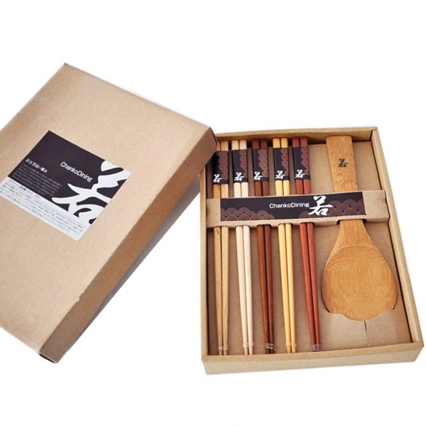 High-quality Wooden Chopstick And Spoon Set 1