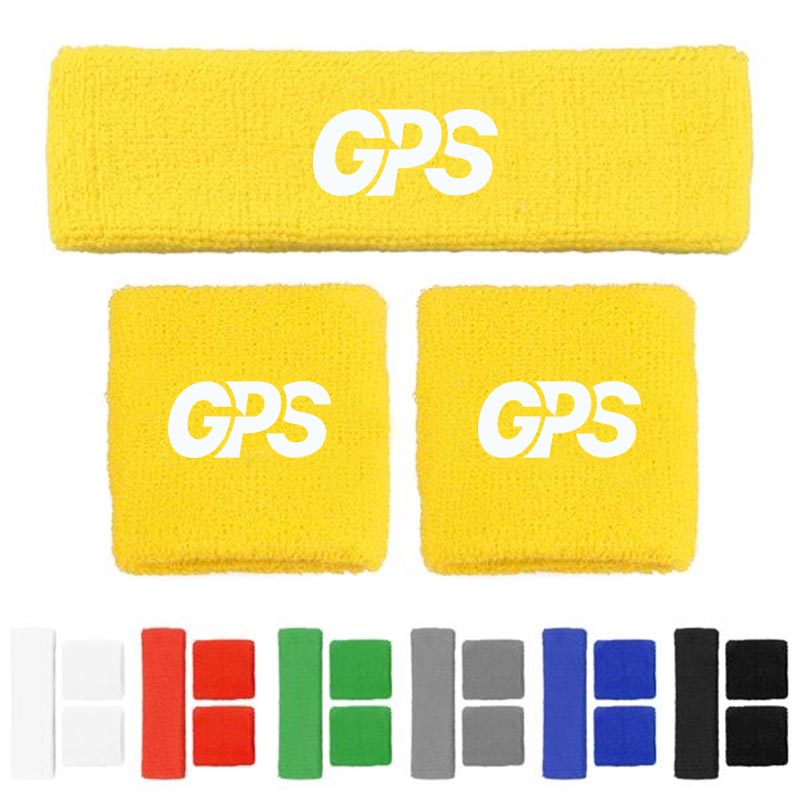 2 PCS Wrist Band & Headband Sweat Set 1
