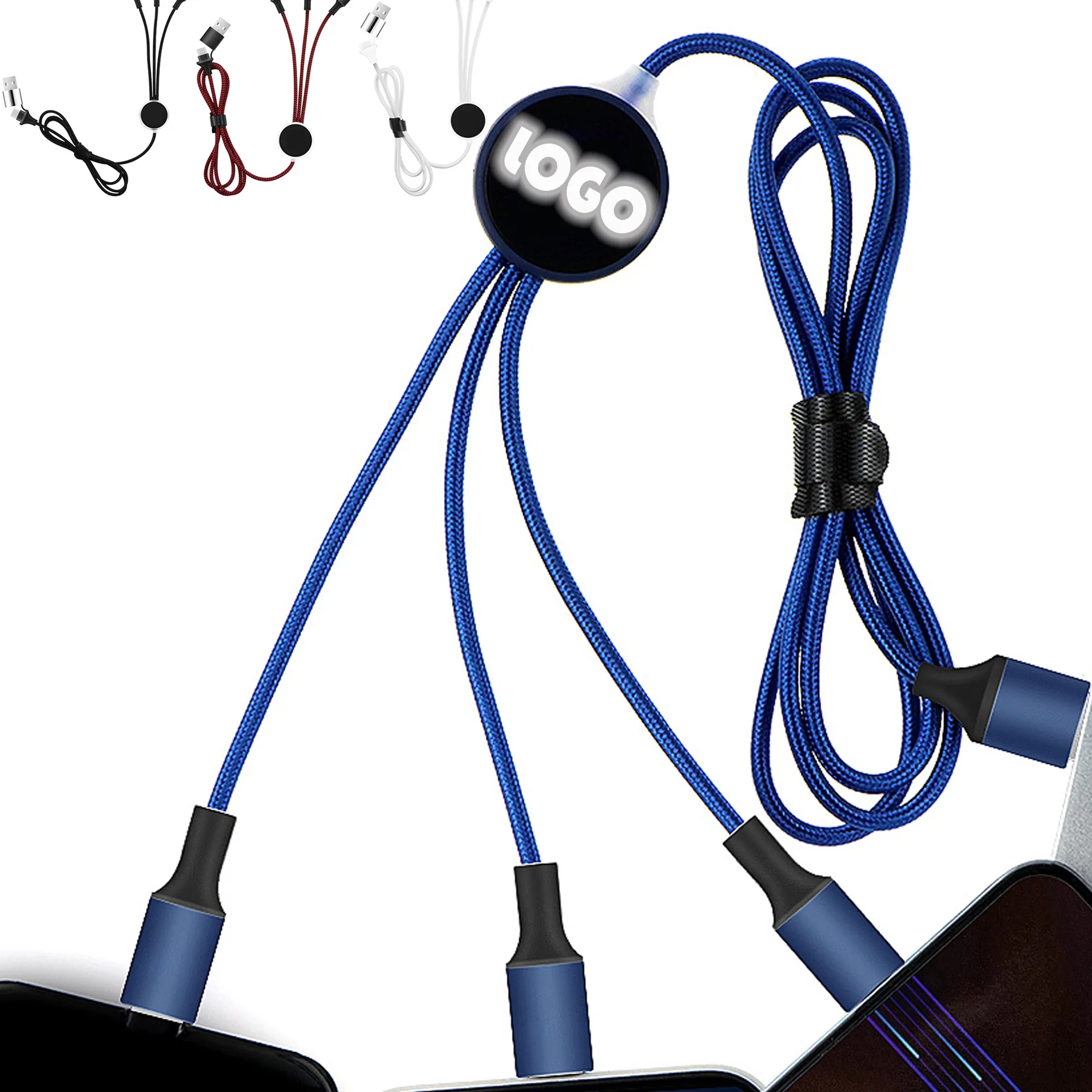 Light Up 3 In 1 USB Charging Data Cable