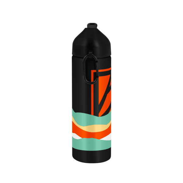 EasyFlow Recycled Aluminum Bottle w Straw Lid, custom water bottle with logo imprint 103