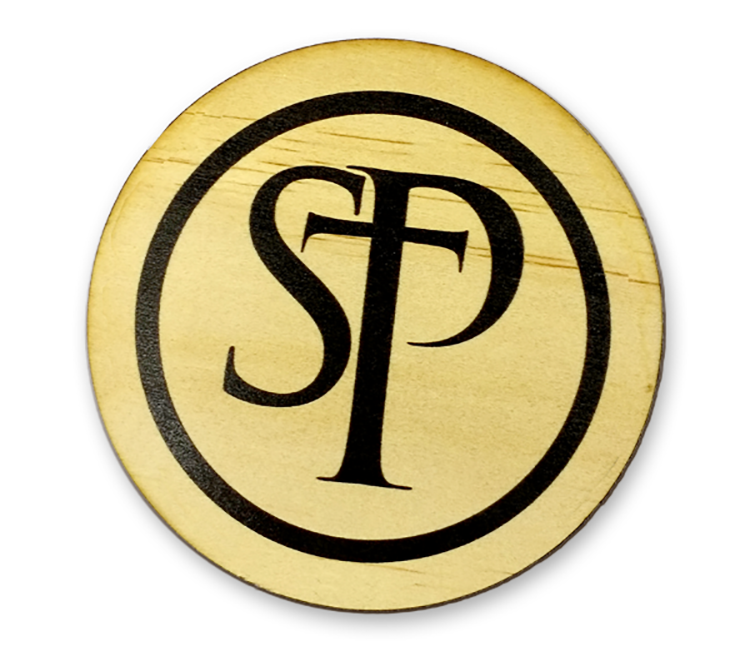 Round Wood Coasters with full color imprint 2