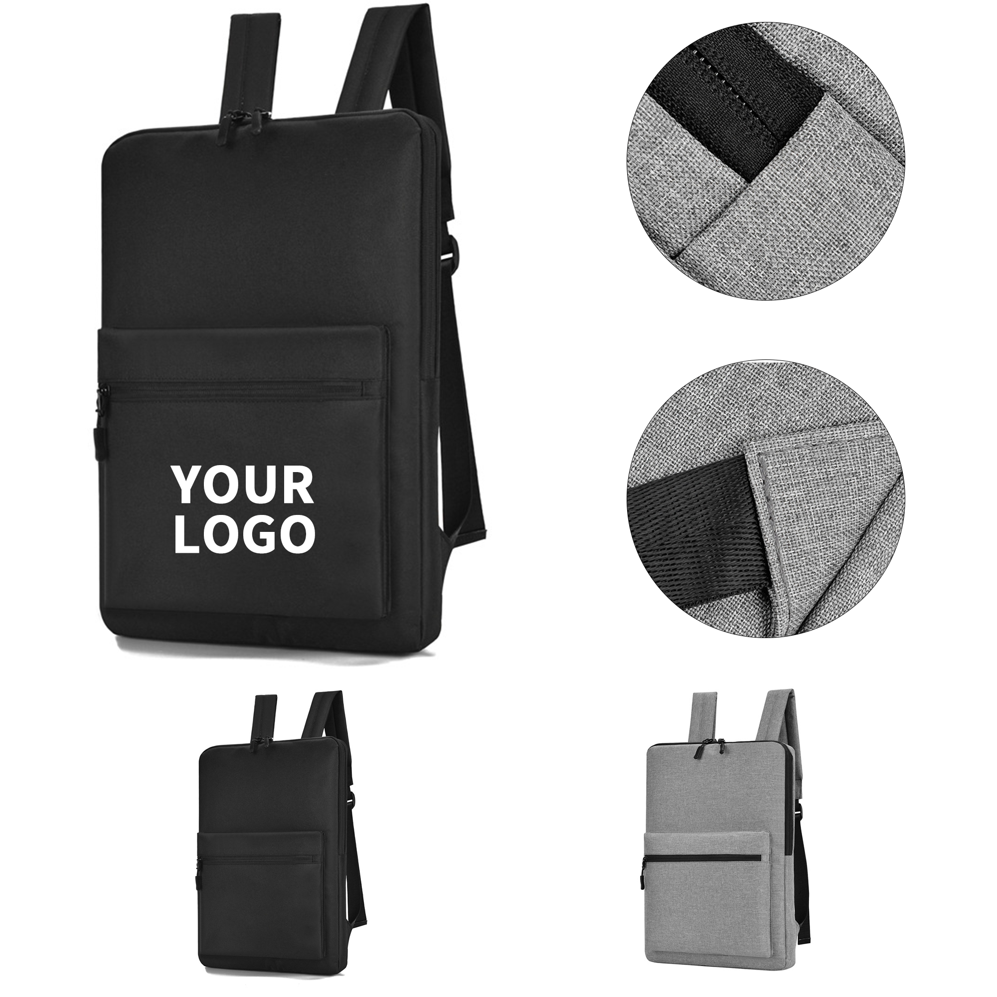 Water Repellent Laptop Daypack 15.7" x 10.6" x 1.8" 4