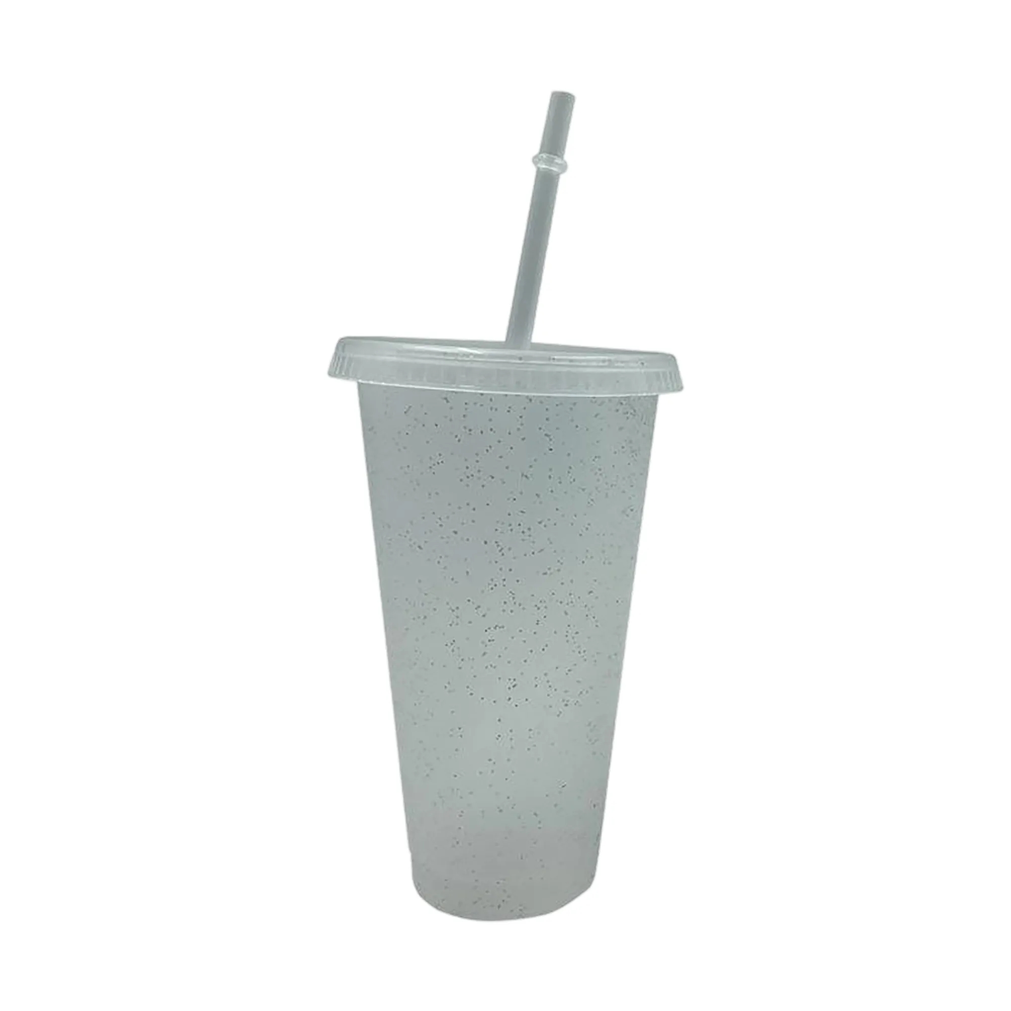 24 Oz Sparkle Plastic Straw Cup 5