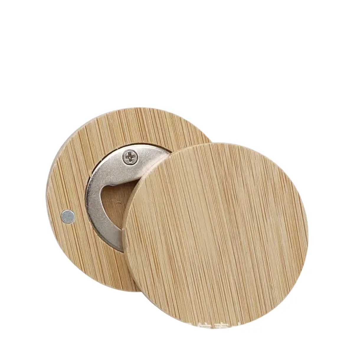 Compact Bamboo Bottle Opener with Magnetic Storage 5