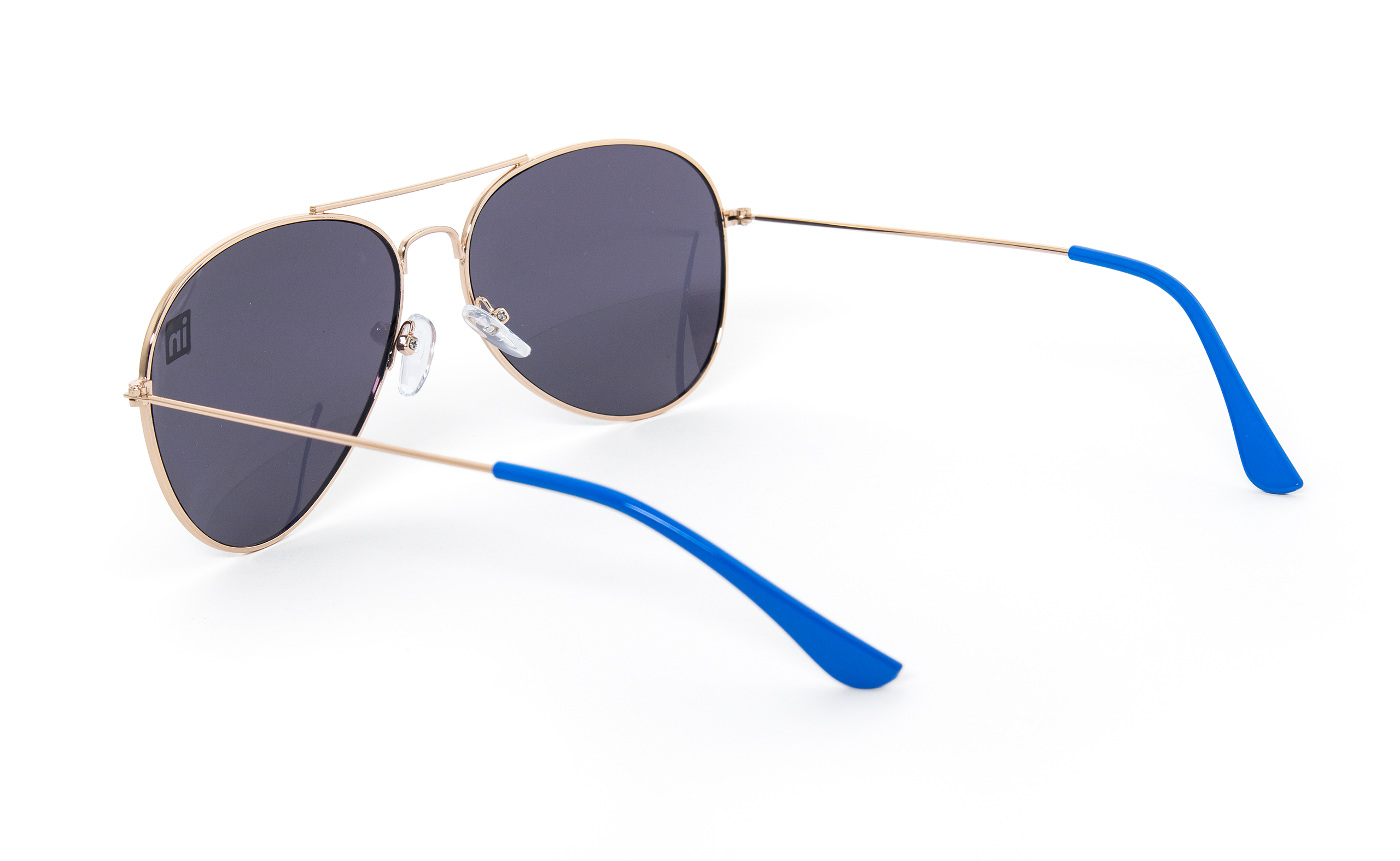 Solid Color Frame with PMS Ear Pieces Aviator Sunglasses 3