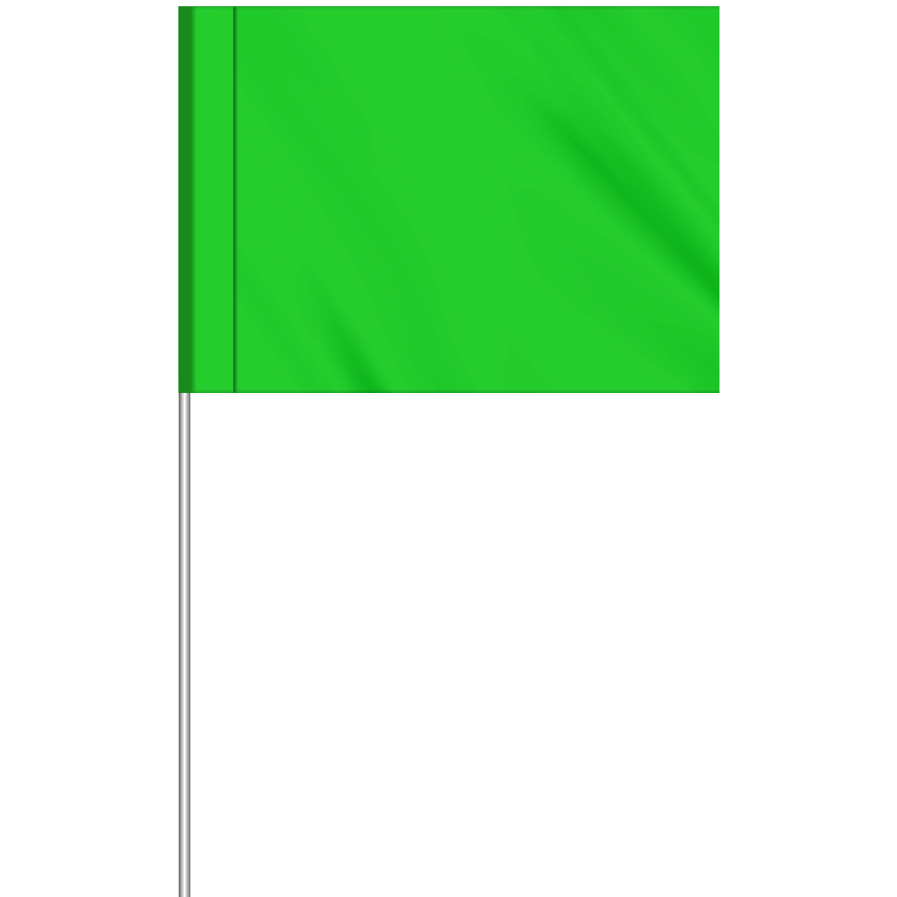 1-Color 2.5" x 3.5" Custom Vinyl Marking Flag w/11.5" Plastic Staff 22
