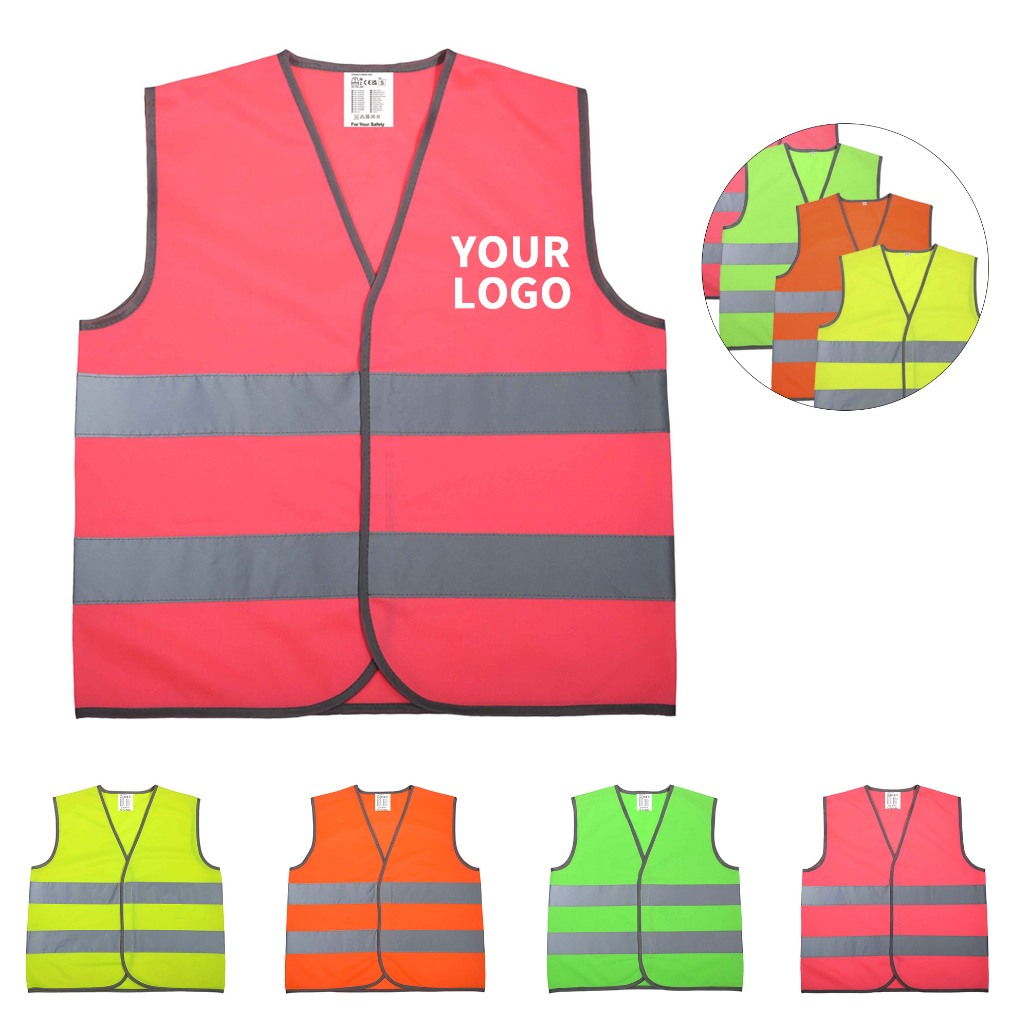 Polyester High Visibility Safety Vest For Kids 2