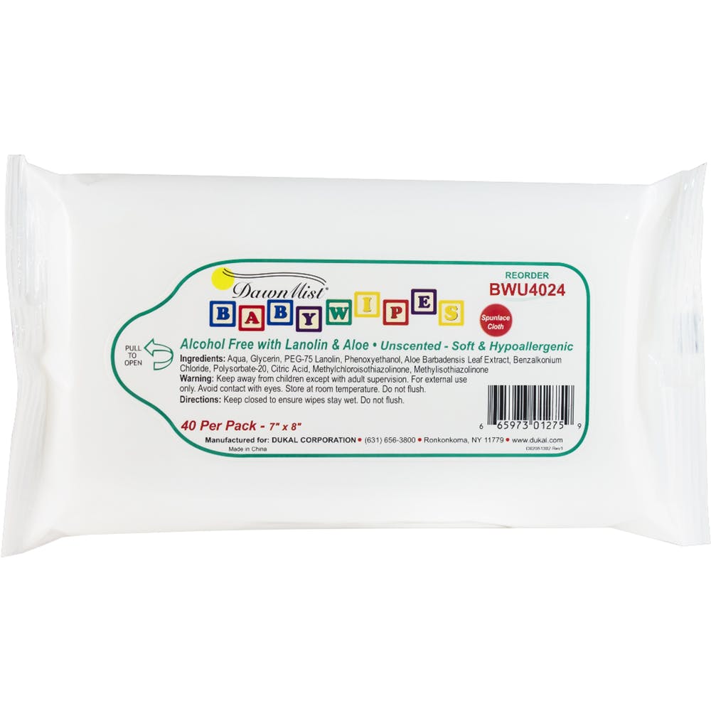 Baby Wipes - Unscented Disposable 40 Pack 1