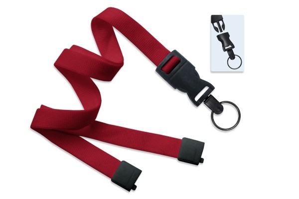 5/8" Polyester Lanyard with Breakaway and Quick Release (Split Ring) 5