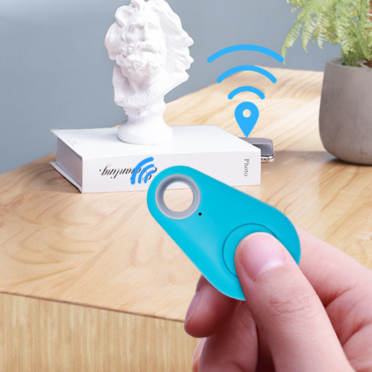 Bluetooth Smart Tracker Tag with Keychain Hole 7