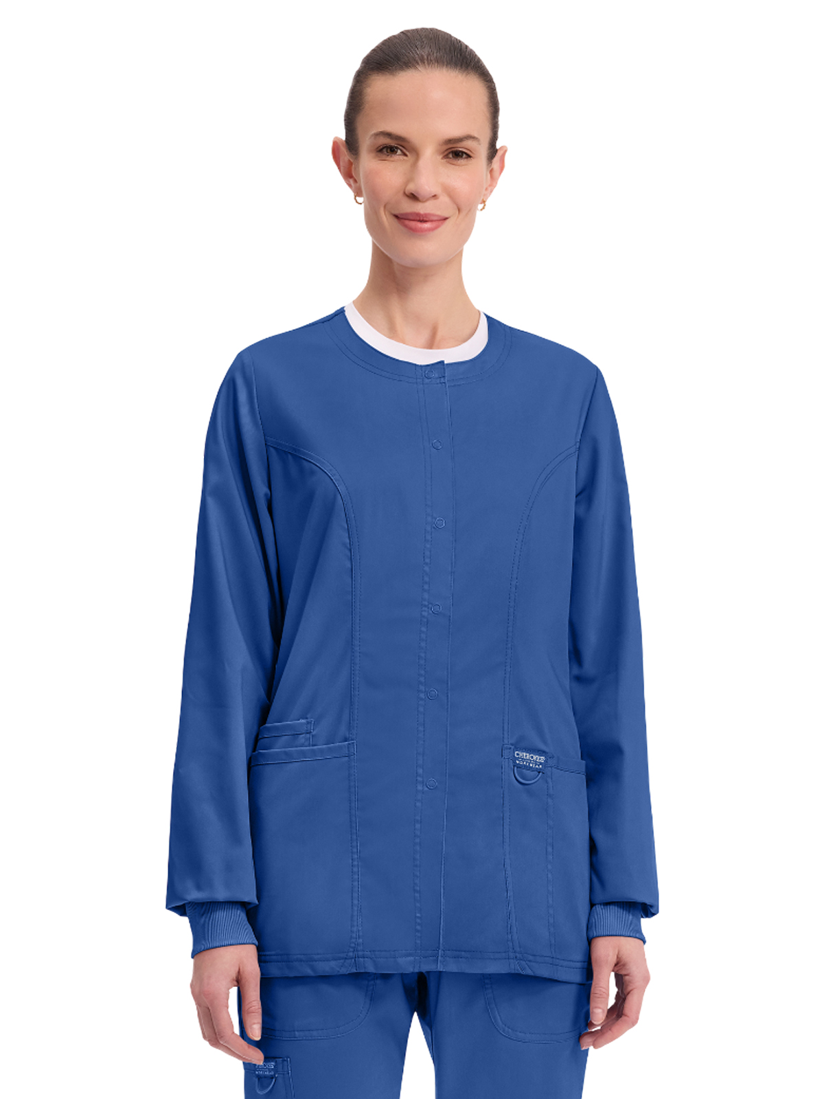 Cherokee - Workwear Revolution - Women's 3-Pocket Snap Front Jacket 24