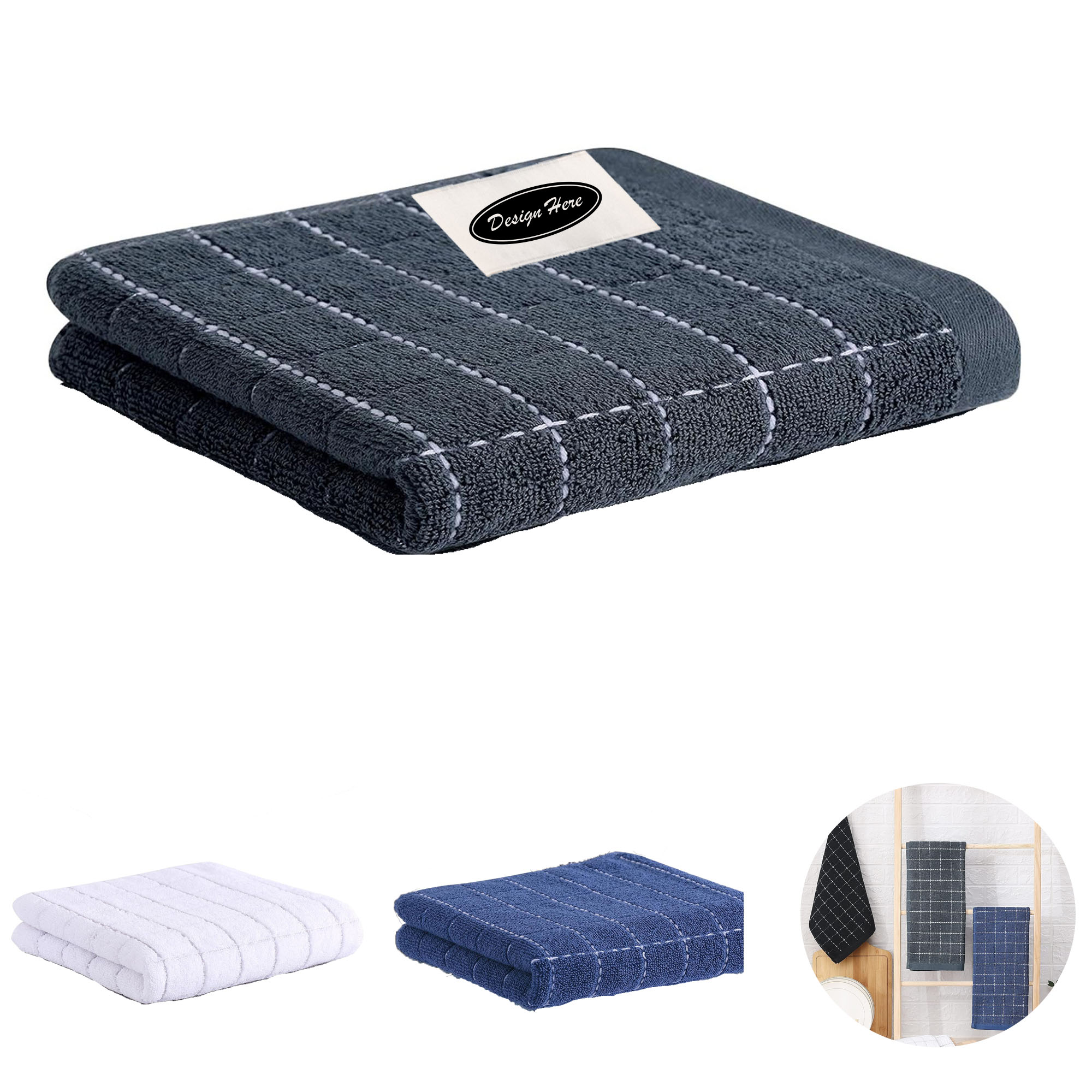 Soft & Absorbent 100% Cotton Dish Towels for Kitchen Use 2