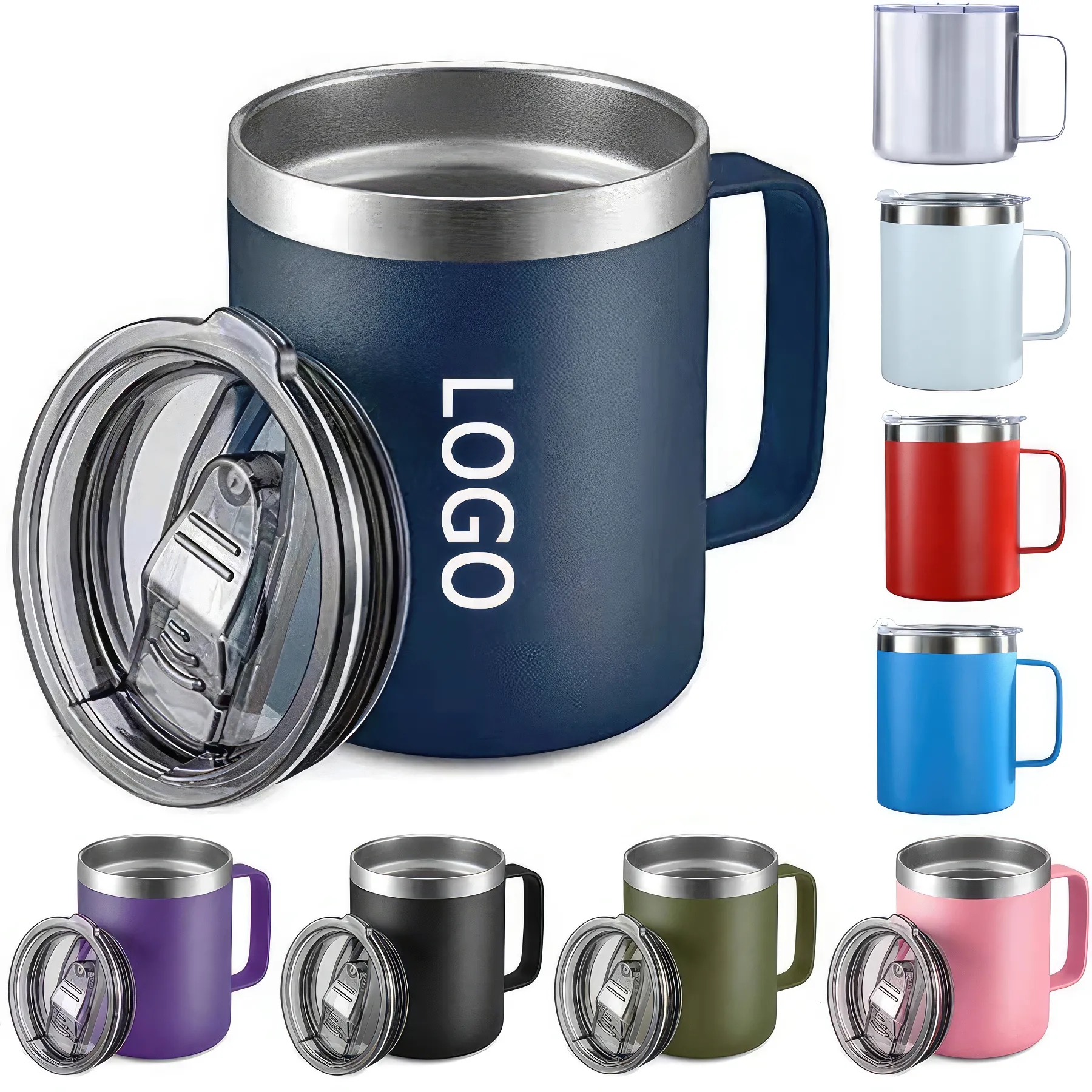 14oz Stainless Steel Insulated Coffee Mug 1