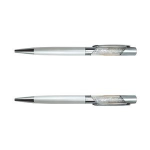 Plated Metal Color Pen With Crystal 38