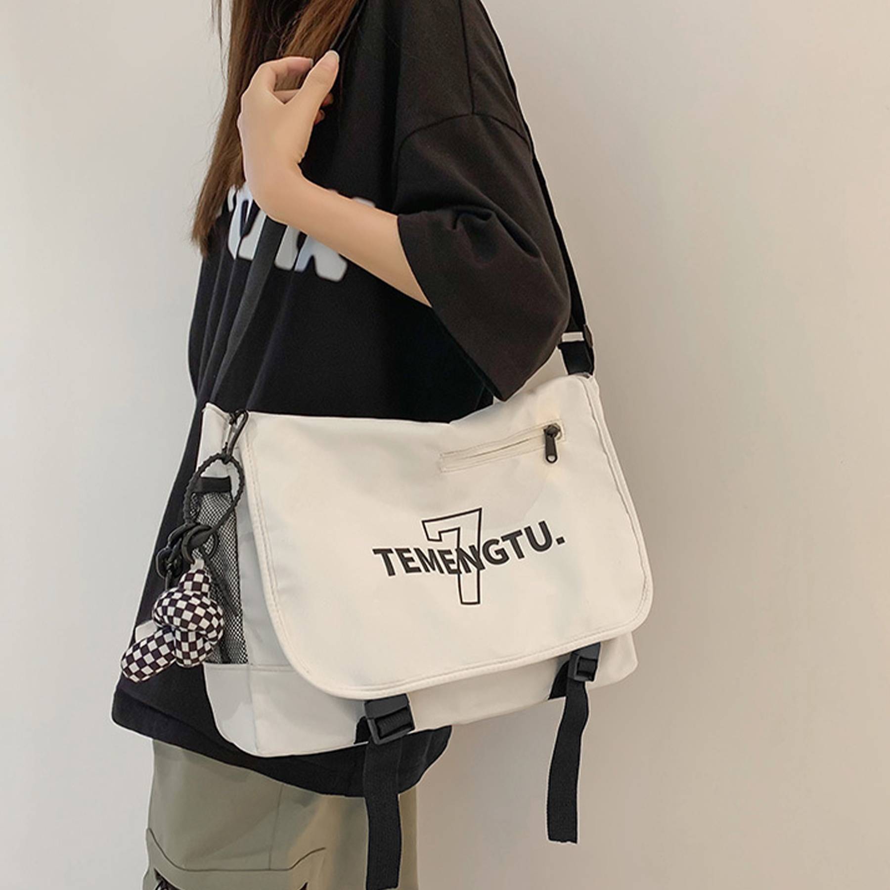 Nylon casual shoulder crossbody bag 12