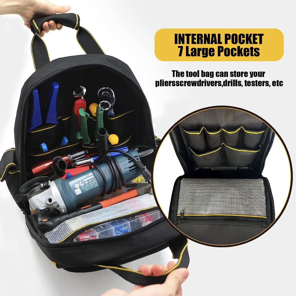 Durable Tool Backpack Bag Service Technician Bag 2