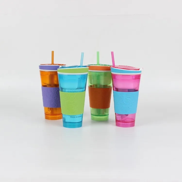 Travel Snack & Drink Cup With Straw 6