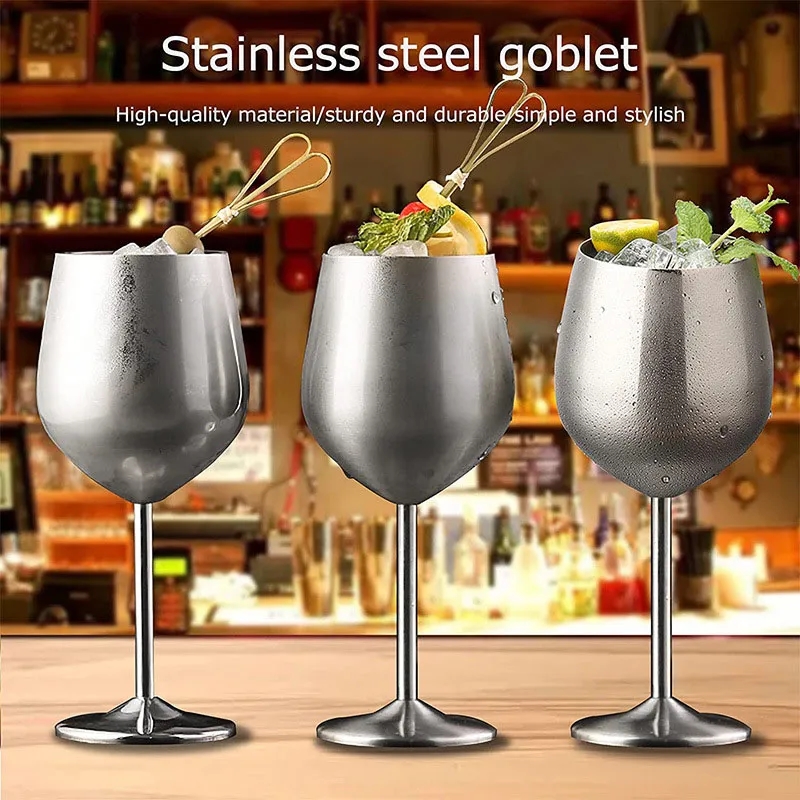 Stainless Steel Wine Glass - 18 oz 5