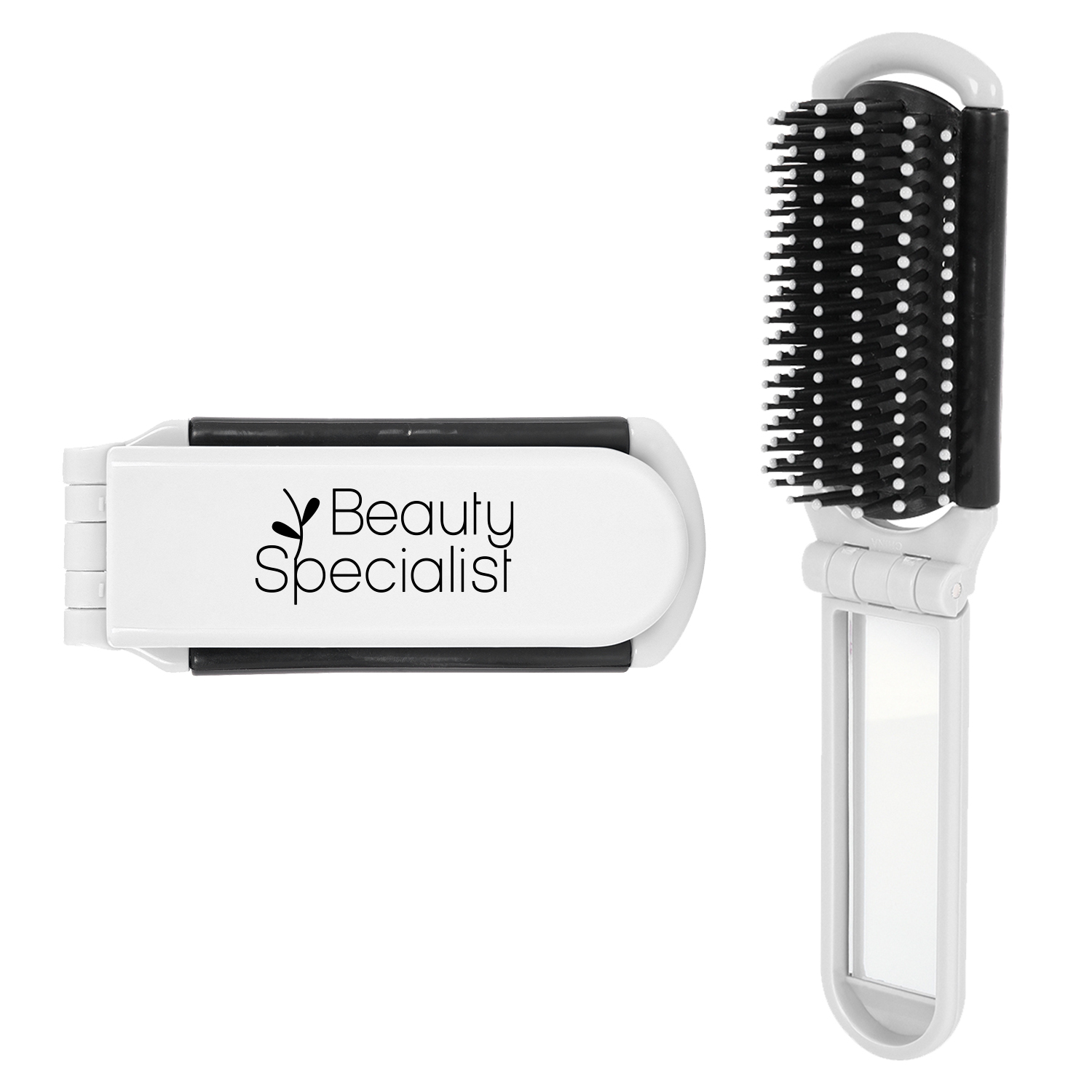 Folding Brush & Mirror 1