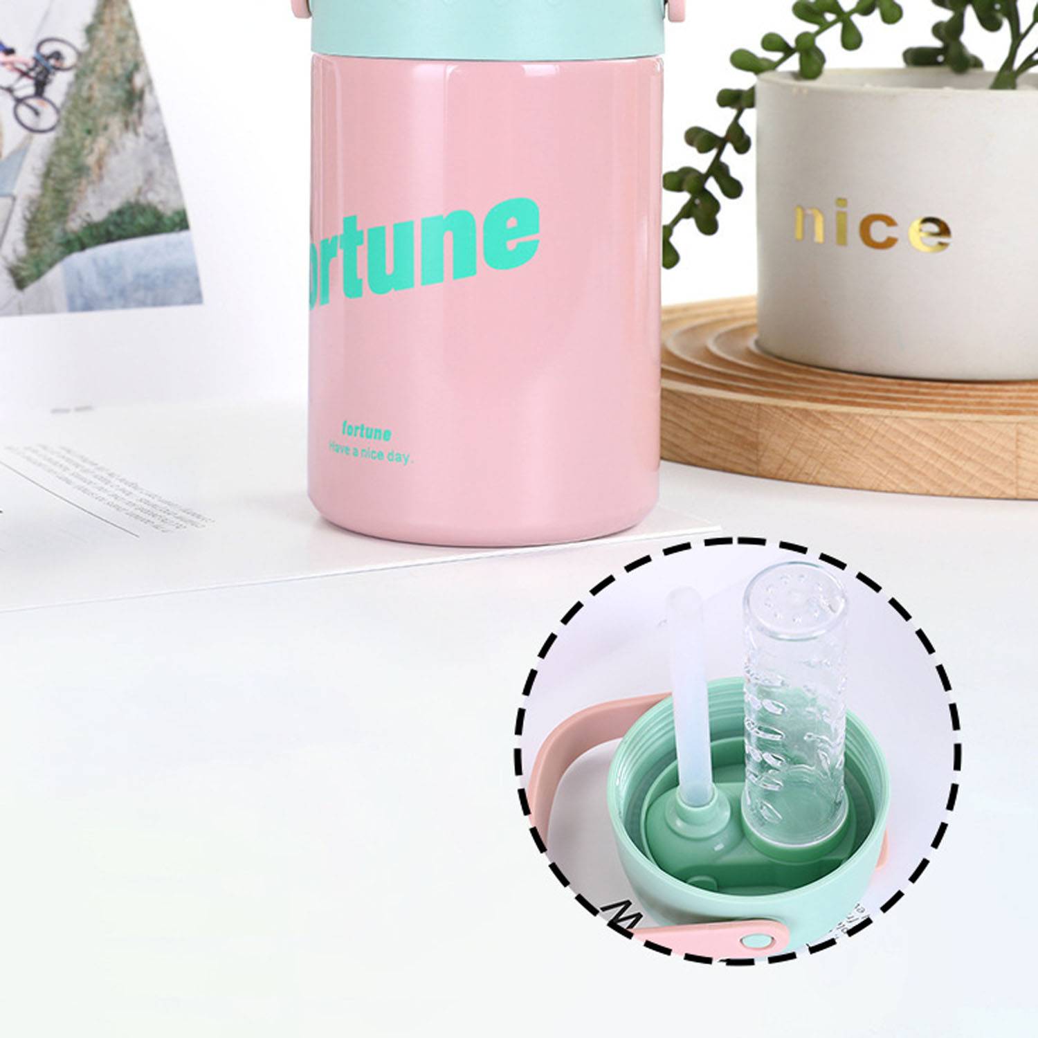 17oz Stainless Steel Insulated Bottle Handle 7