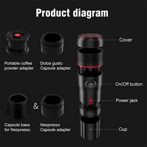 Portable 3-in-1 Multi-Function Electric Espresso Maker 5