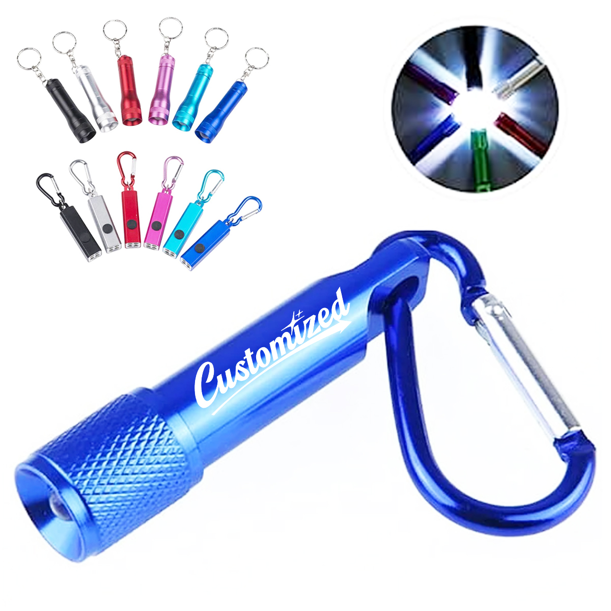 Mini LED Flashlight Keychain with Metal Body 2